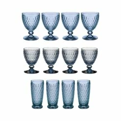 Villeroy & Boch Boston Coloured Wein- & Longdrinkgläser 12er Set Blau
