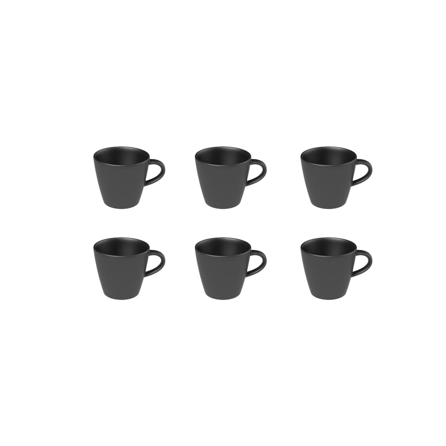 Villeroy & Boch Manufacture Rock Espressotasse Schwarz 60 Ml 6er Set 3 Villeroy & Boch Manufacture Rock Espressotasse Schwarz 60 Ml 6er Set