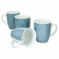 4er Set Kaffeebecher Relief Blau Julia 330ml Ritzenhoff & Breker - 404173 -ARCOROC Geschäft 17d8b3cb 4140 4778 ad6e d45f33262c21 1