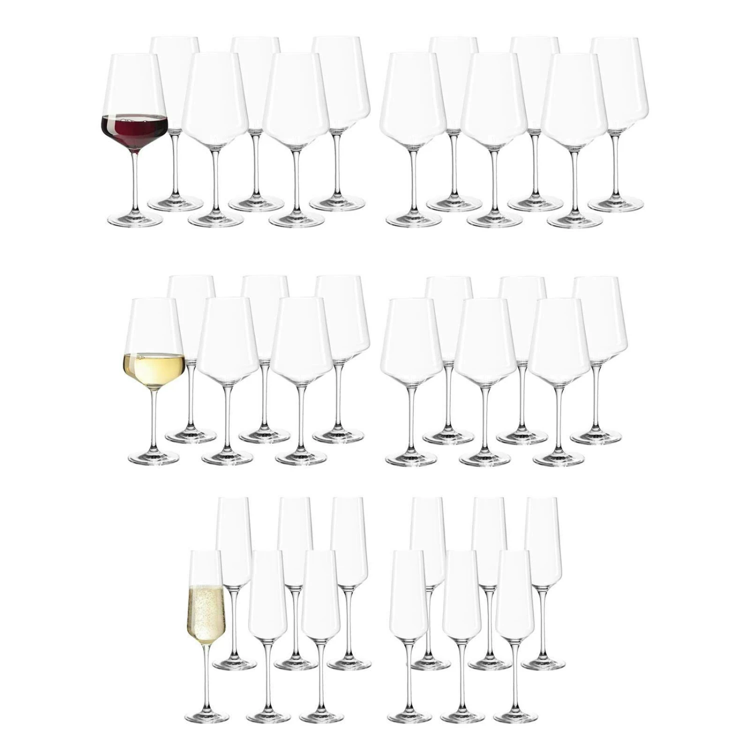 Leonardo PUCCINI Gläserset Bier, Sekt, Wein 30-tlg. 5 Leonardo PUCCINI Gläserset Bier, Sekt, Wein 30-tlg. – Bild 3
