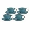 Leonardo MATERA Cappuccino Set Blau 8-teilig -ARCOROC Geschäft 4232da03 d808 43a5 a098 b339530ae345