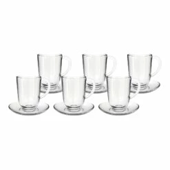 Leonardo NAPOLI Latte Macchiatotassen Mit Untertasse 6er Set 380 Ml