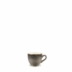 12 X Espressotasse 0,1l STUDIO PRINTS HOMESPUN Charcoal Black