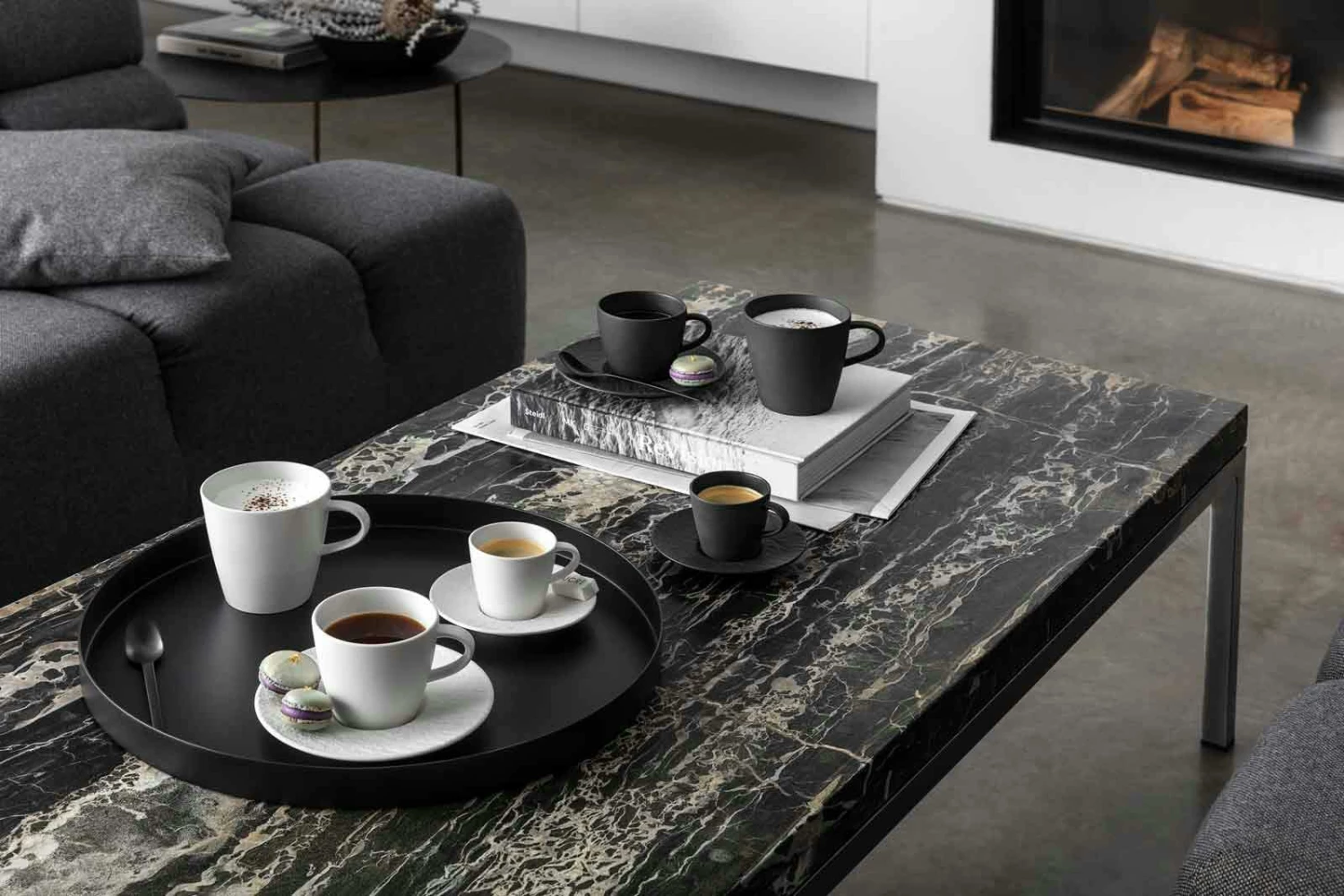Villeroy & Boch Manufacture Rock Espressotasse Mit Untertasse Schwarz 8 Villeroy & Boch Manufacture Rock Espressotasse Mit Untertasse Schwarz – Bild 6
