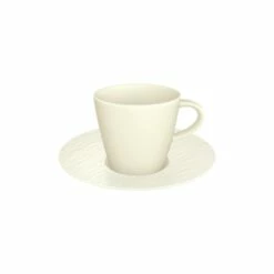 Villeroy & Boch Manufacture Rock Espressotasse Mit Untertasse Weiß