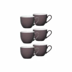 Ritzenhoff & Breker DOPPIO Espressotasse 80 Ml Toffee 6er Set - A