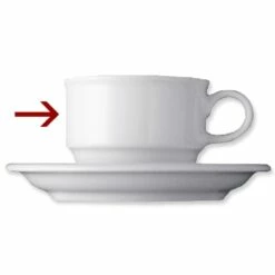 6 X Kaffeeobertasse HEIKE, Inhalt: 0,20 Ltr., Weiss, -ARCOROC Geschäft 77f1d6fc f3a7 41a2 ac22 1eceb572ca89 3