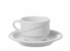 Tasse Bianco Stapelbar Mit Untertasse 230ml (12 Stück) Von CHEFGASTRO -ARCOROC Geschäft 801f868c 0257 4edf bde5 f5a582f7a6e2 5