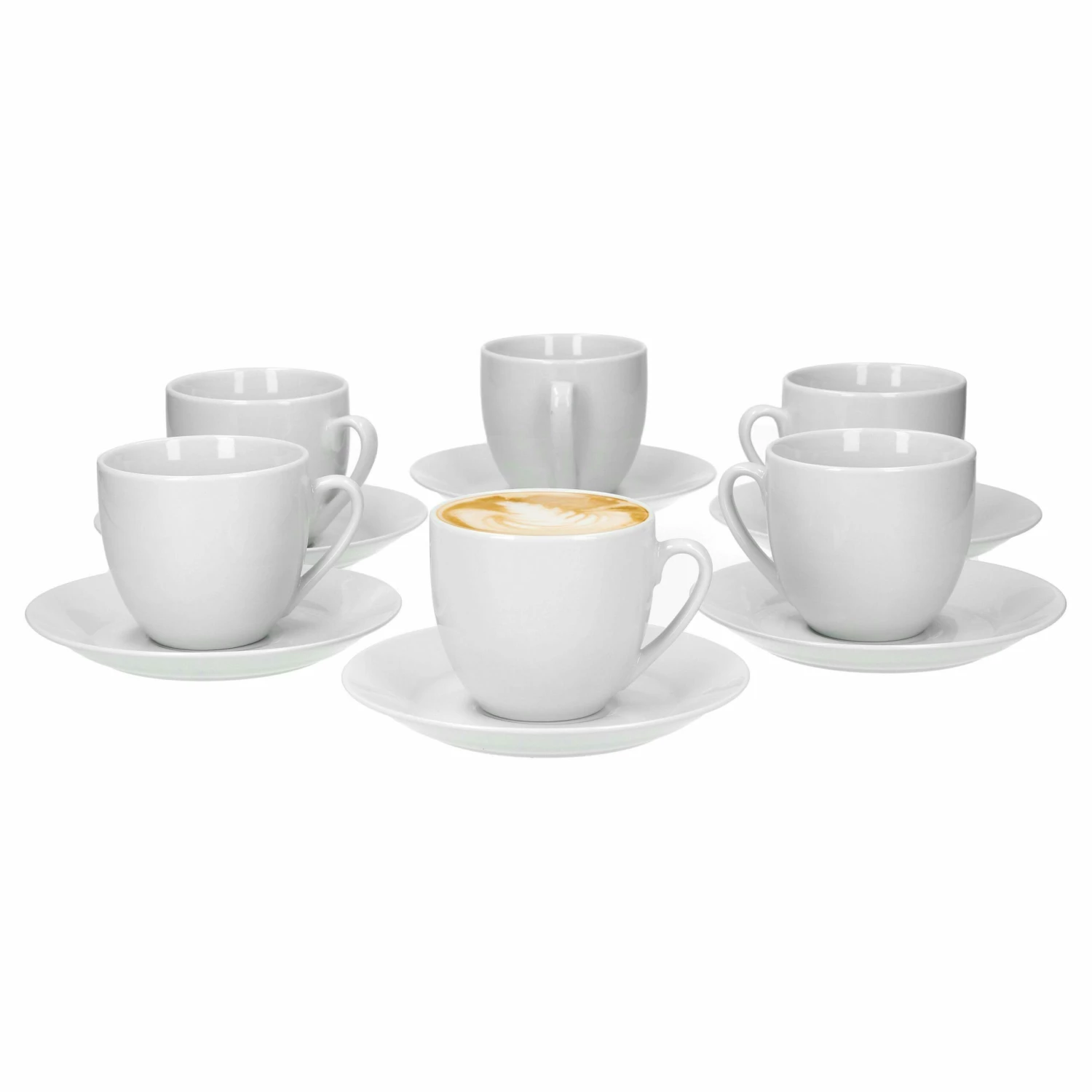 6er Set Kaffeetasse Mit Untertasse Classico 6 6er Set Kaffeetasse Mit Untertasse Classico – Bild 4