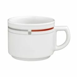 6 X Seltmann Obertasse 1 0,18 L, Form: Vitalis, Dekor: 34928 Gelbes Band -ARCOROC Geschäft a62d8d5b 3ab8 4bbc b219 32ff23030f2f 1