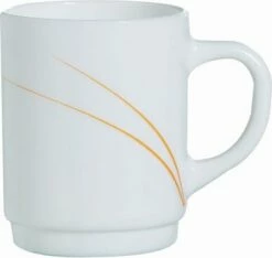 6 X Henkelbecher 25 Cl, Stapelbar Toronto Passion ARCOPAL