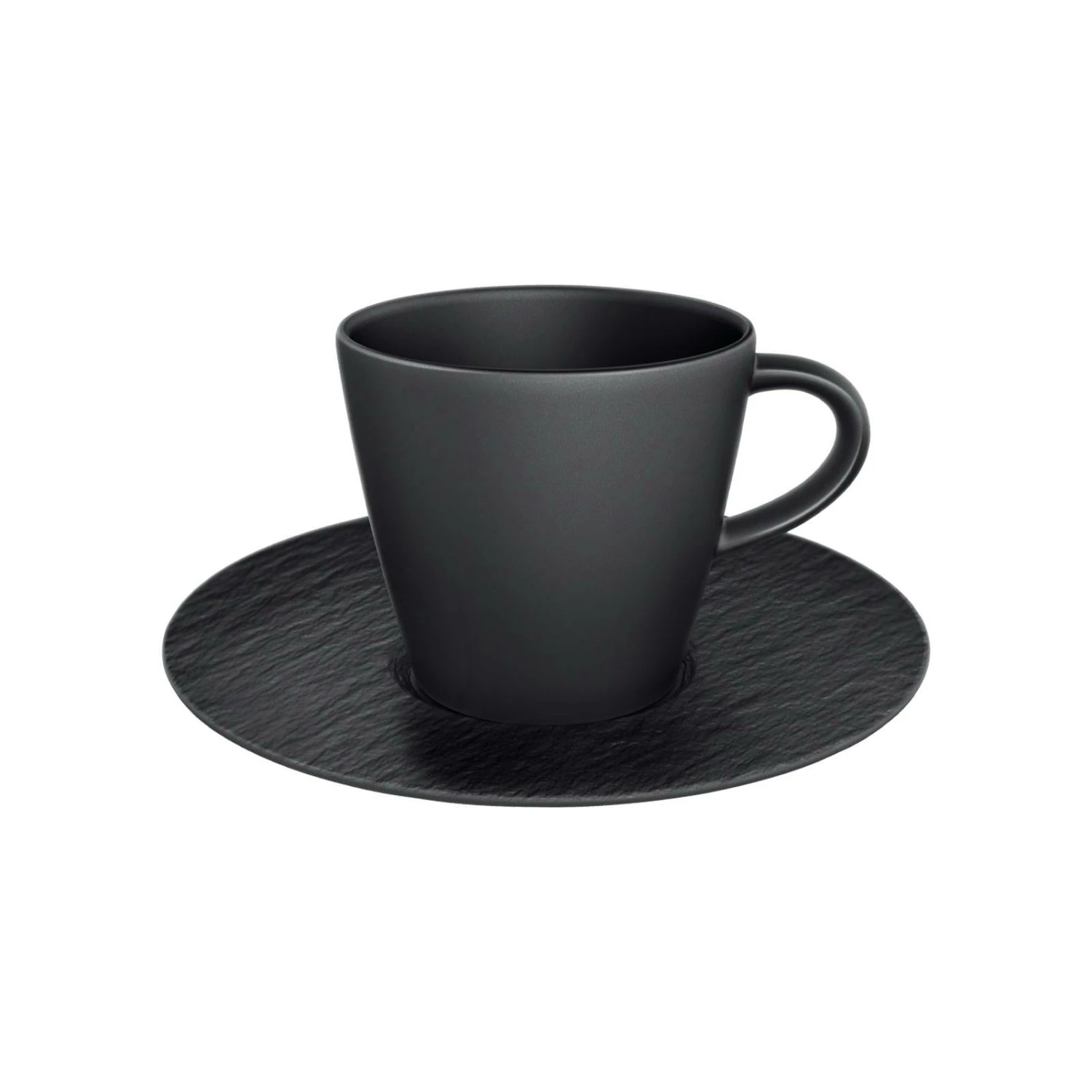 Villeroy & Boch Manufacture Rock Espressotasse Mit Untertasse Schwarz 5 Villeroy & Boch Manufacture Rock Espressotasse Mit Untertasse Schwarz – Bild 3