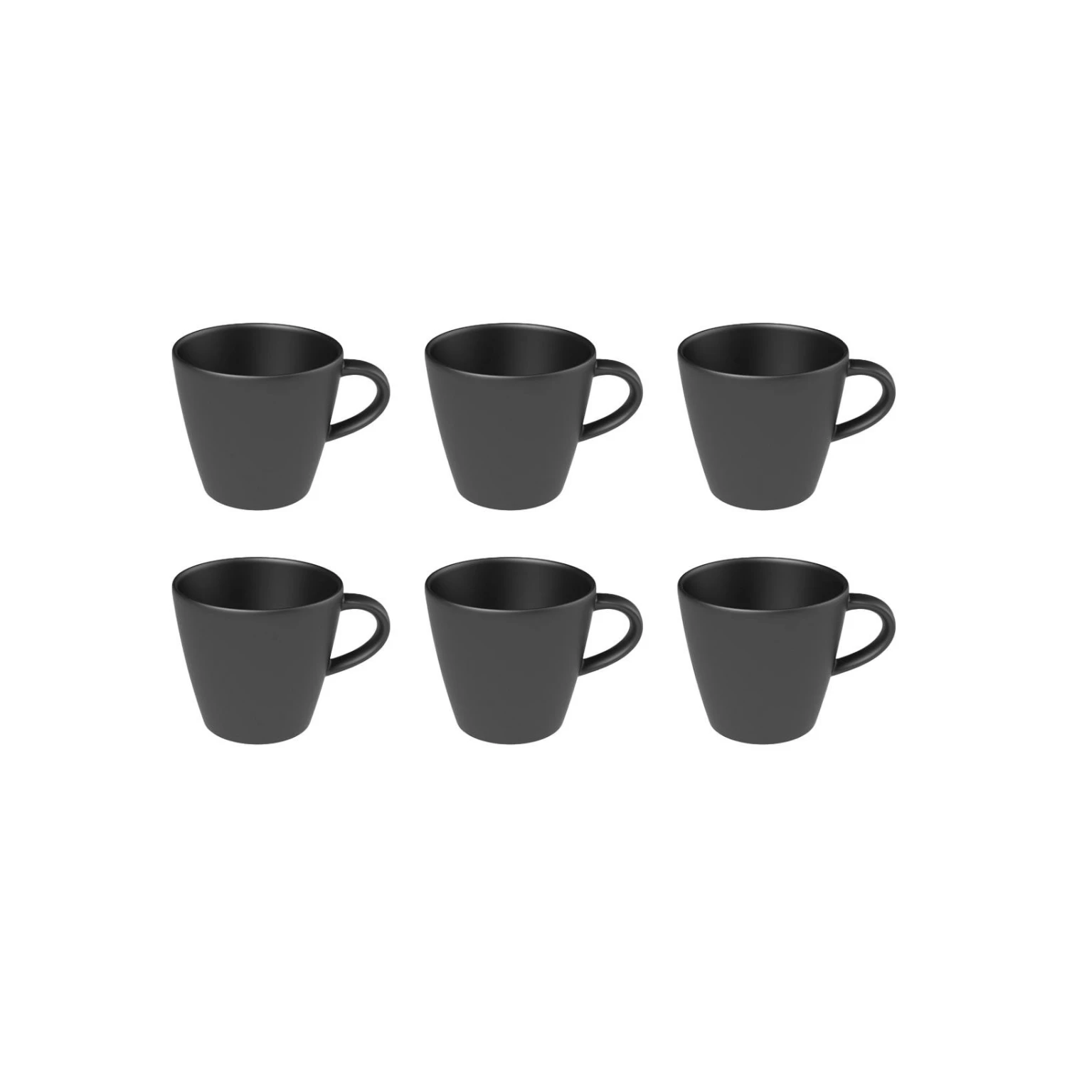 Villeroy & Boch Manufacture Rock Espressotasse Schwarz 60 Ml 6er Set 6 Villeroy & Boch Manufacture Rock Espressotasse Schwarz 60 Ml 6er Set – Bild 4