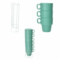 6er Set Kaffeebecher Mit Ständer Stata 250ml Mint Tasse Henkel Porzellan Stapelbar -ARCOROC Geschäft e2d01dbf c9ea 4552 b6a4 acbffb8ee15a