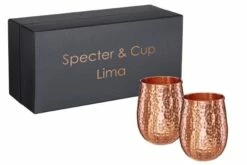 Kupferbecher Lima 2er Set 500ml, 100% Reines Kupfer, Cocktailbecher