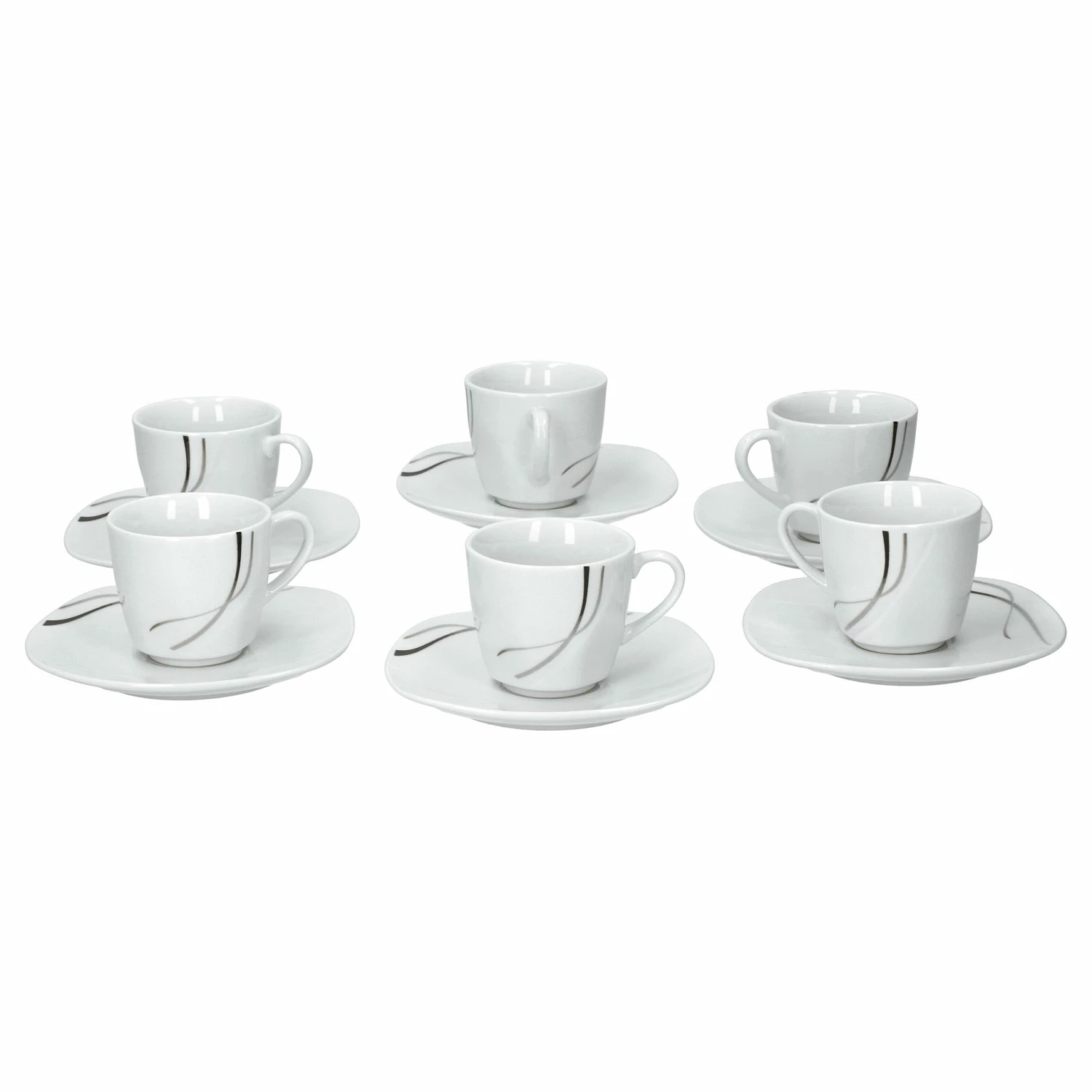 6er Set Espressotasse Mit Untertasse Black Flower 6 6er Set Espressotasse Mit Untertasse Black Flower – Bild 4