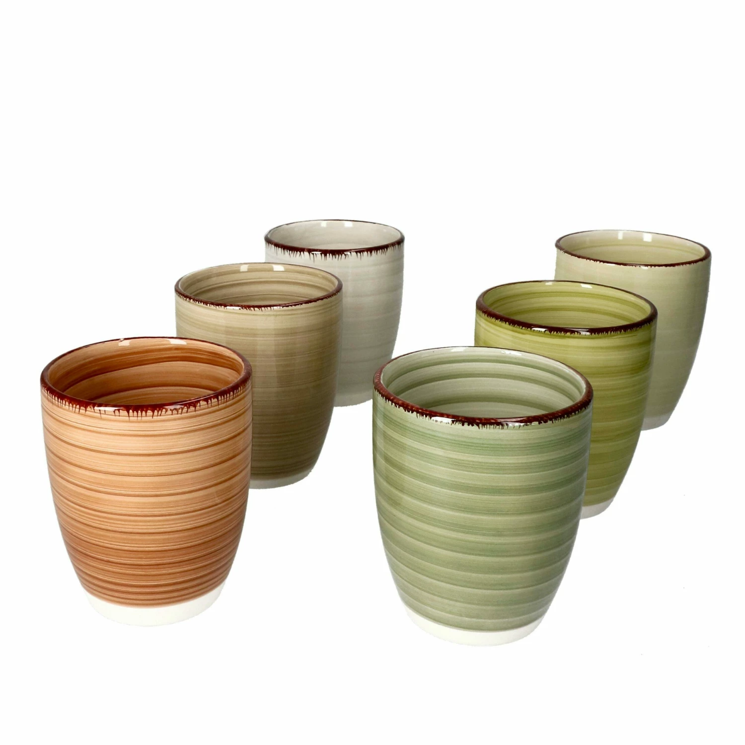 4er Set Kaffeebecher Nero Bianco Mit & Ohne Henkel Weiß & Schwarz 6 4er Set Kaffeebecher Nero Bianco Mit & Ohne Henkel Weiß & Schwarz – Bild 4