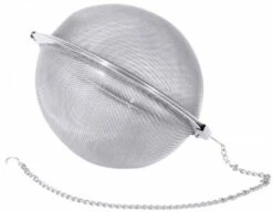 9x Gewürz-/Teesiebkugel, Edelstahl, 15 Cm Lange Kette, Durchmesser: 5 Cm