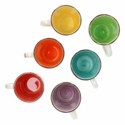6er Set Kaffeebecher Uni Bunt -ARCOROC Geschäft fc6ba7b6 e3c2 4e53 b1b4 701ff487d61b